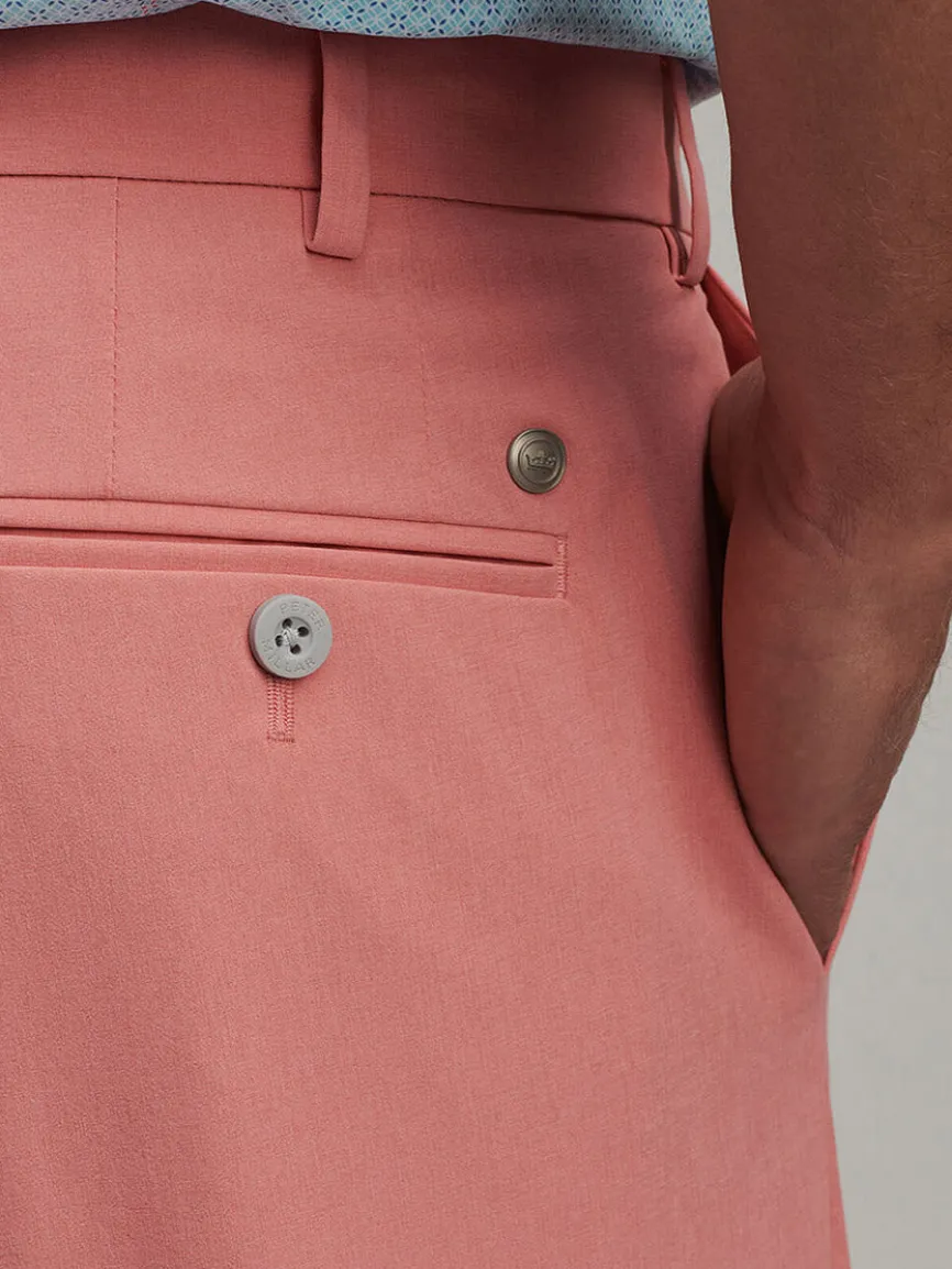 Peter Millar Surge Performance Short in Pink Crepe