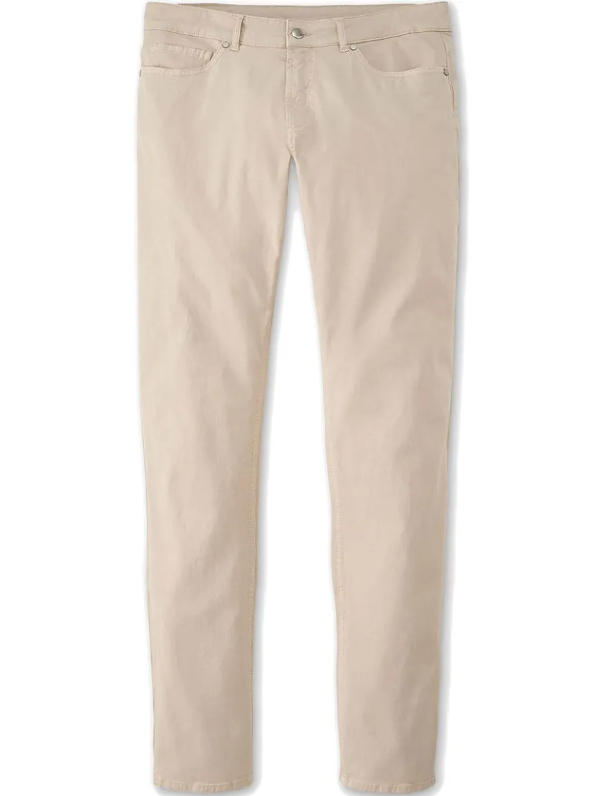 Peter Millar Wayfare Five-Pocket Pant in Stone