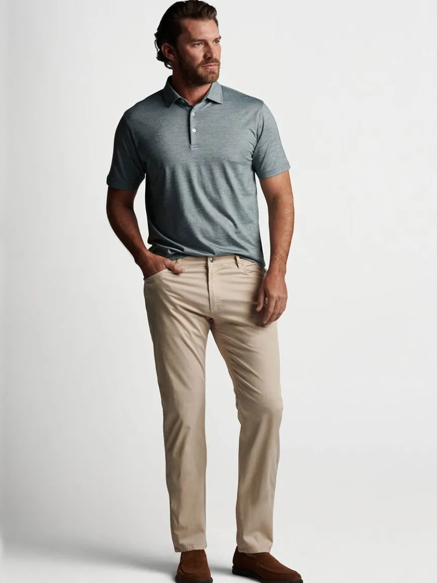 Peter Millar Wayfare Five-Pocket Pant in Stone