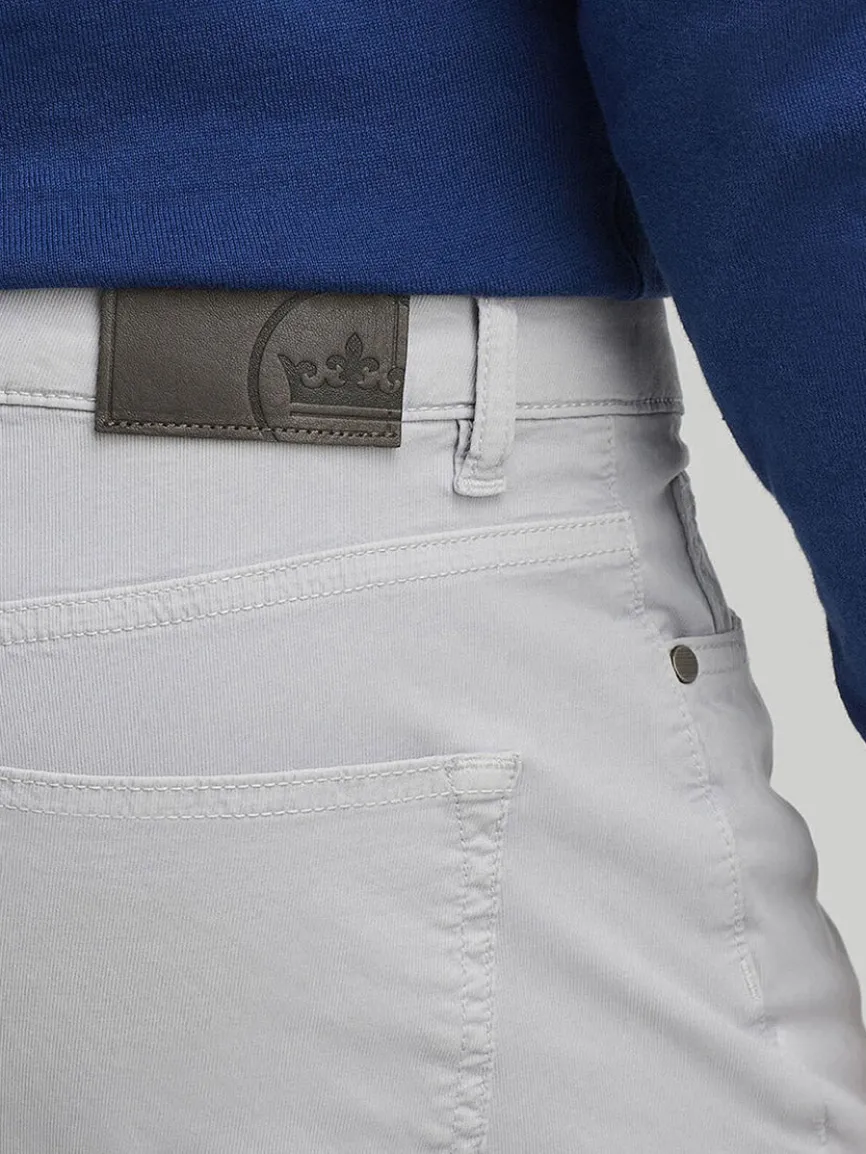 Peter Millar Wayfare Five-Pocket Pant in Platinum