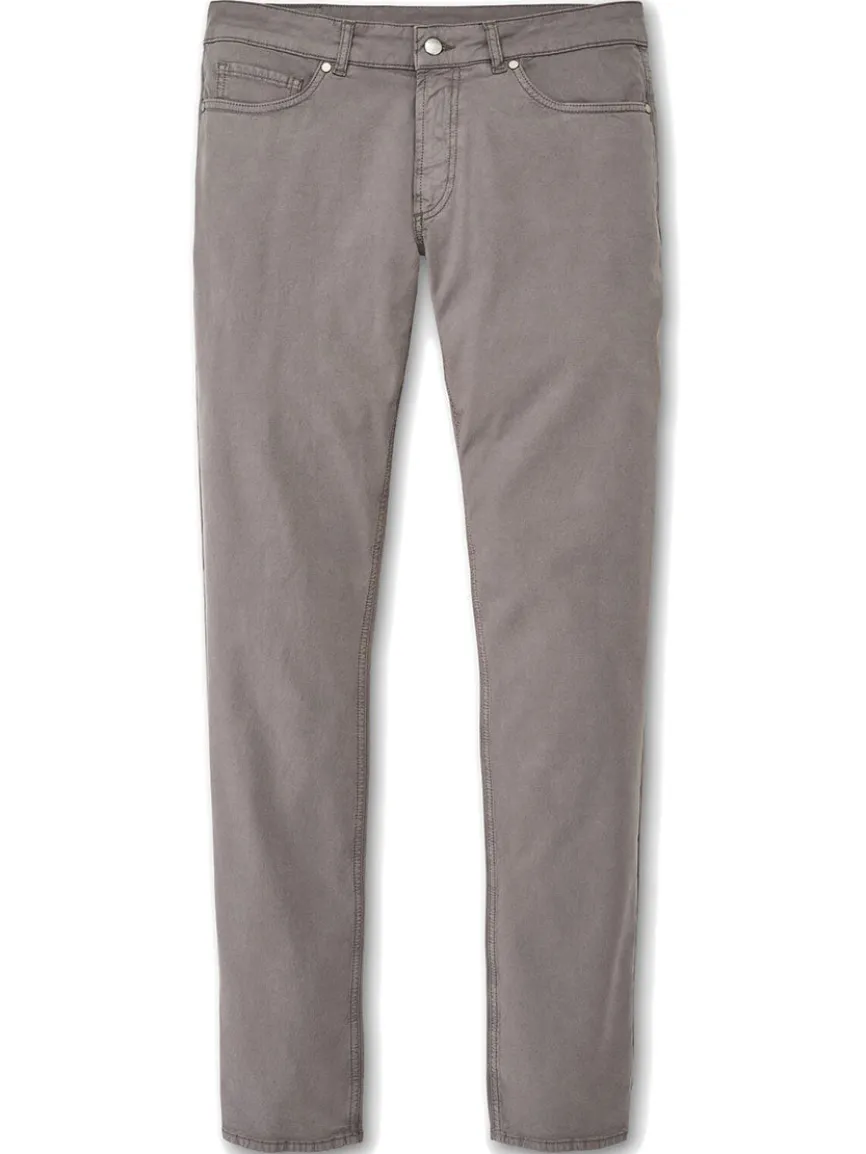 Peter Millar Wayfare Five-Pocket Pant in Nickel