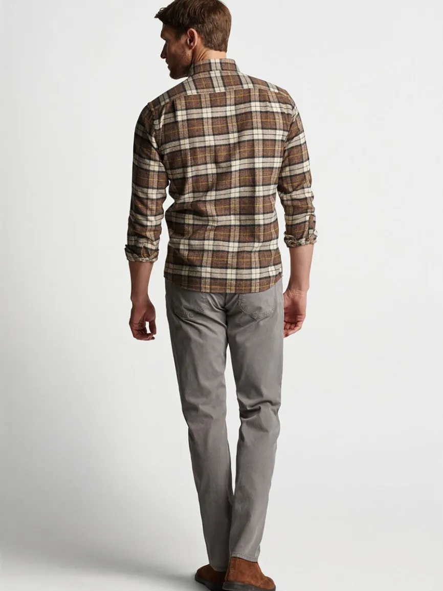 Peter Millar Wayfare Five-Pocket Pant in Nickel