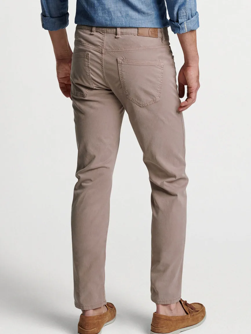 Peter Millar Wayfare Five-Pocket Pant in Khaki