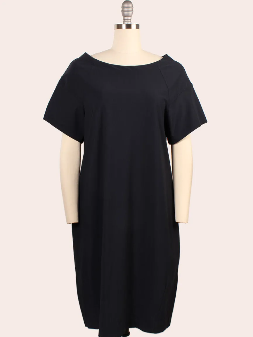 Porto Kimiko Flutter Sleeve Dress in Shadow