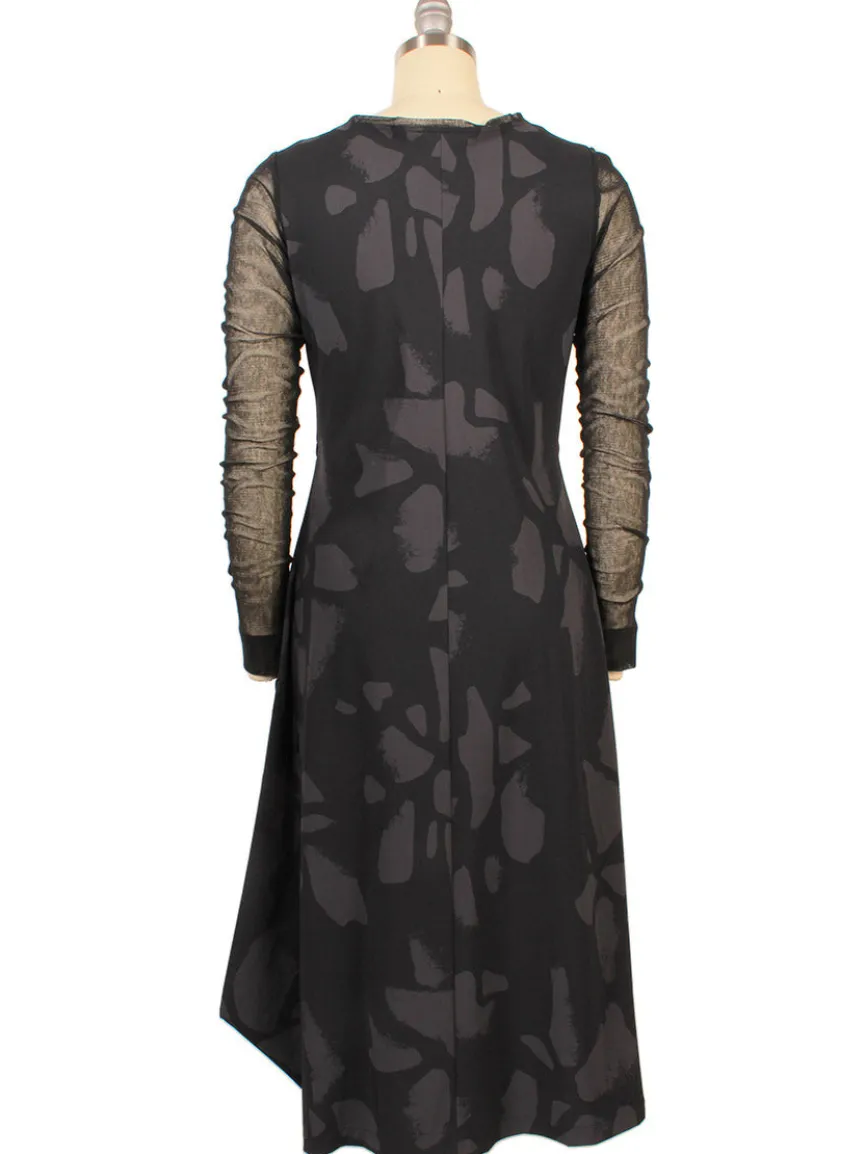 Porto Venetian Dress in Smoke Palermo