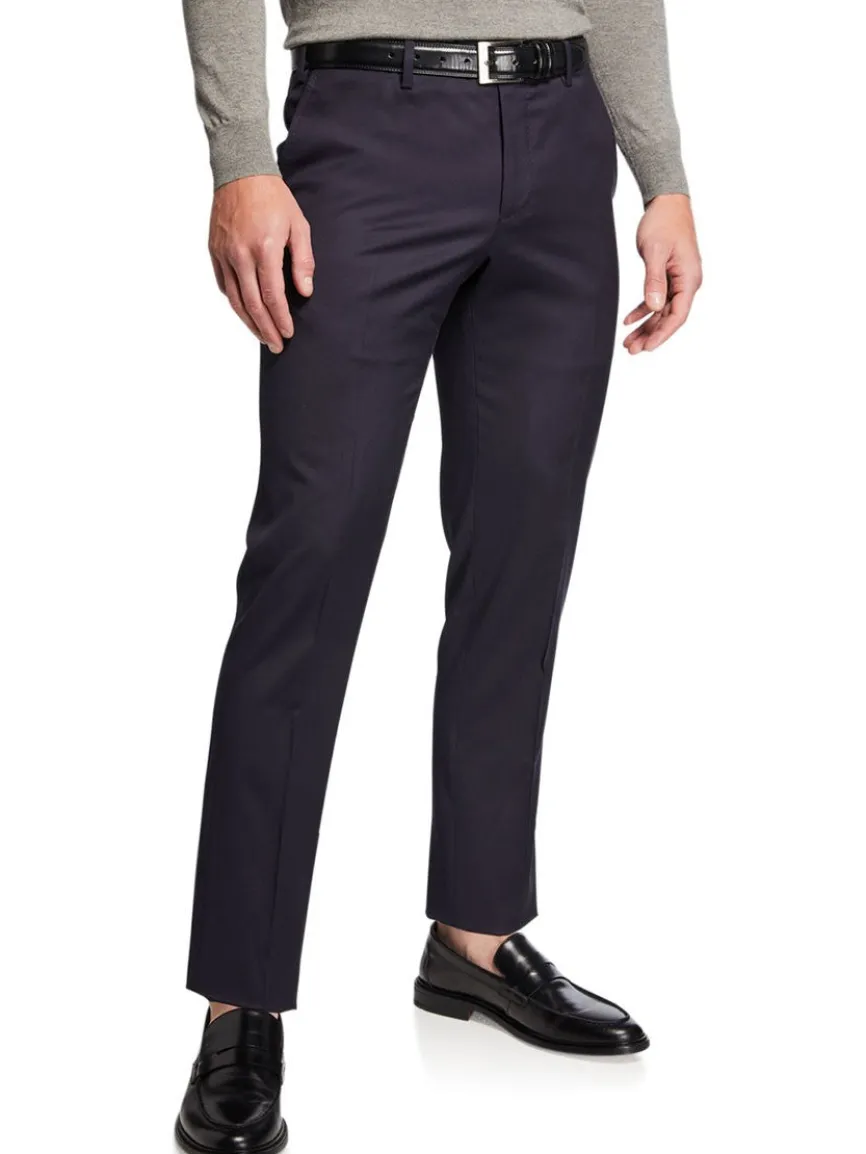 PT01 Estrato 120s Lux Wool Twill Trouser in Navy