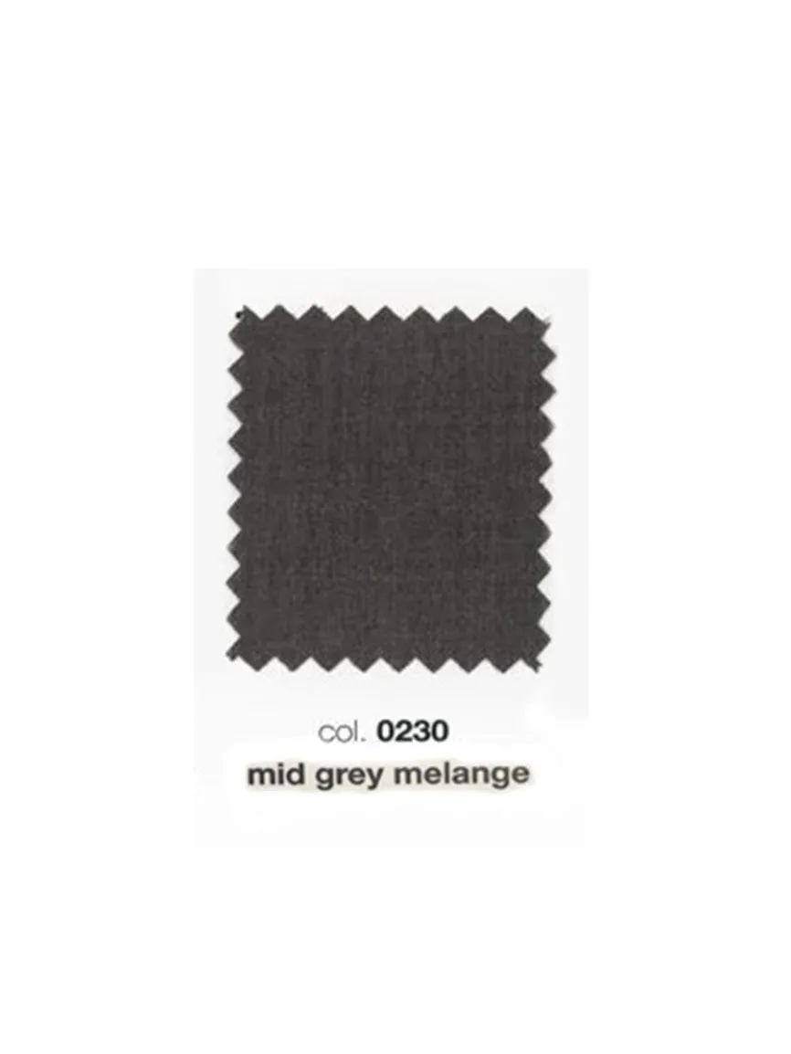 PT01 Estrato 120s Lux Wool Twill Trouser in Mid Grey Melange