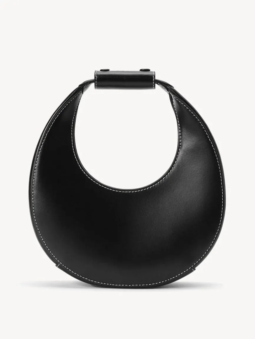 STAUD Mini Moon Bag in Black