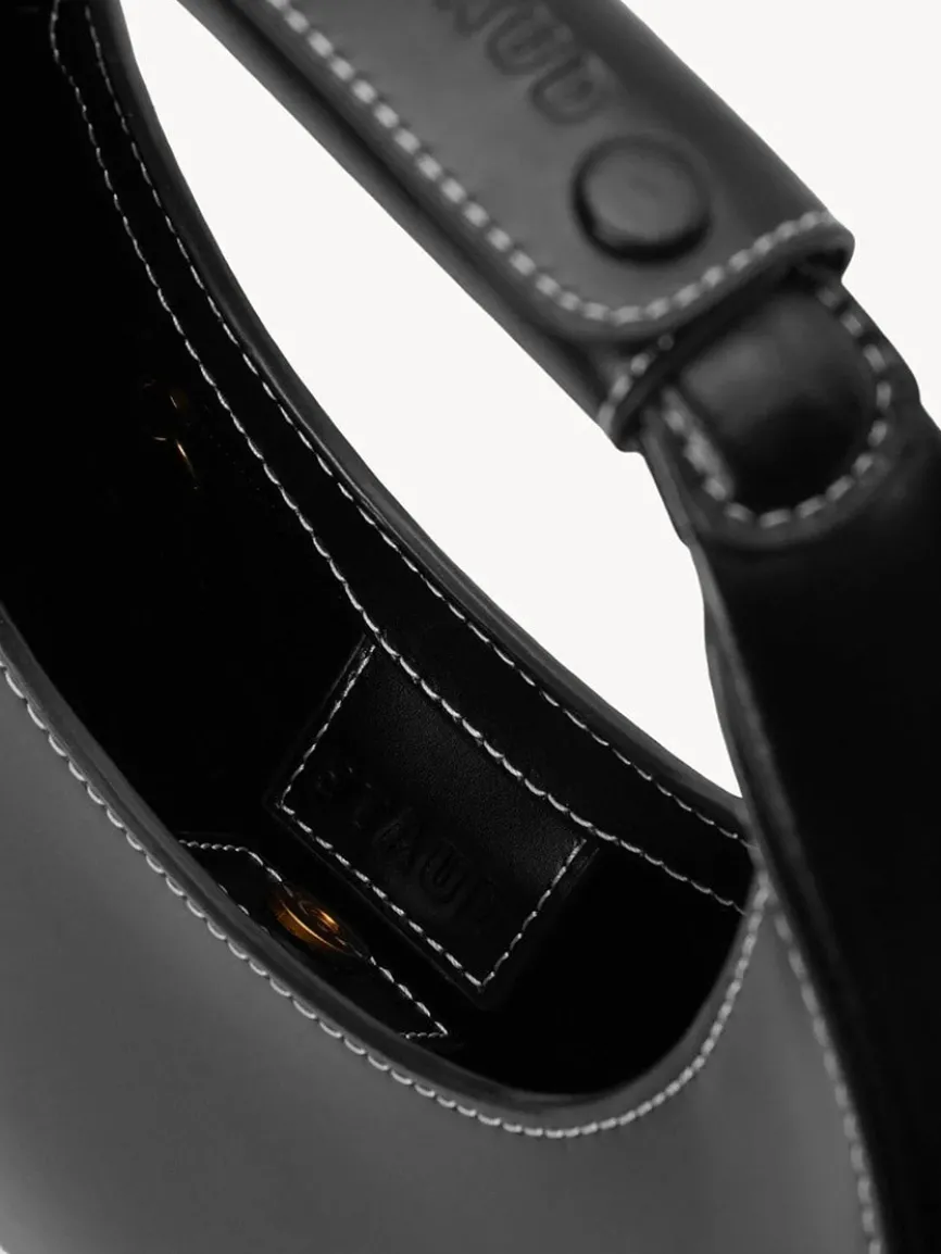 STAUD Mini Moon Bag in Black