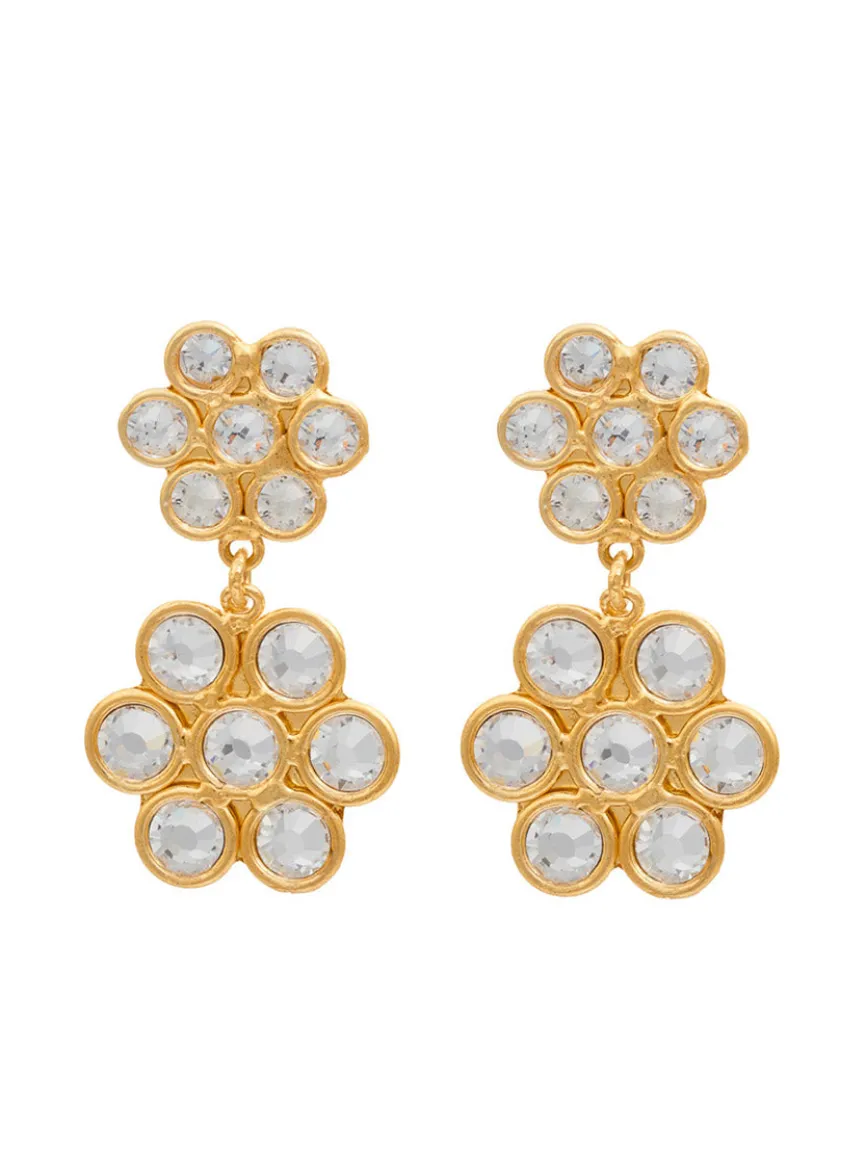 Sylvia Toledano Earrings Daisy in Gold & Swarovski Elements