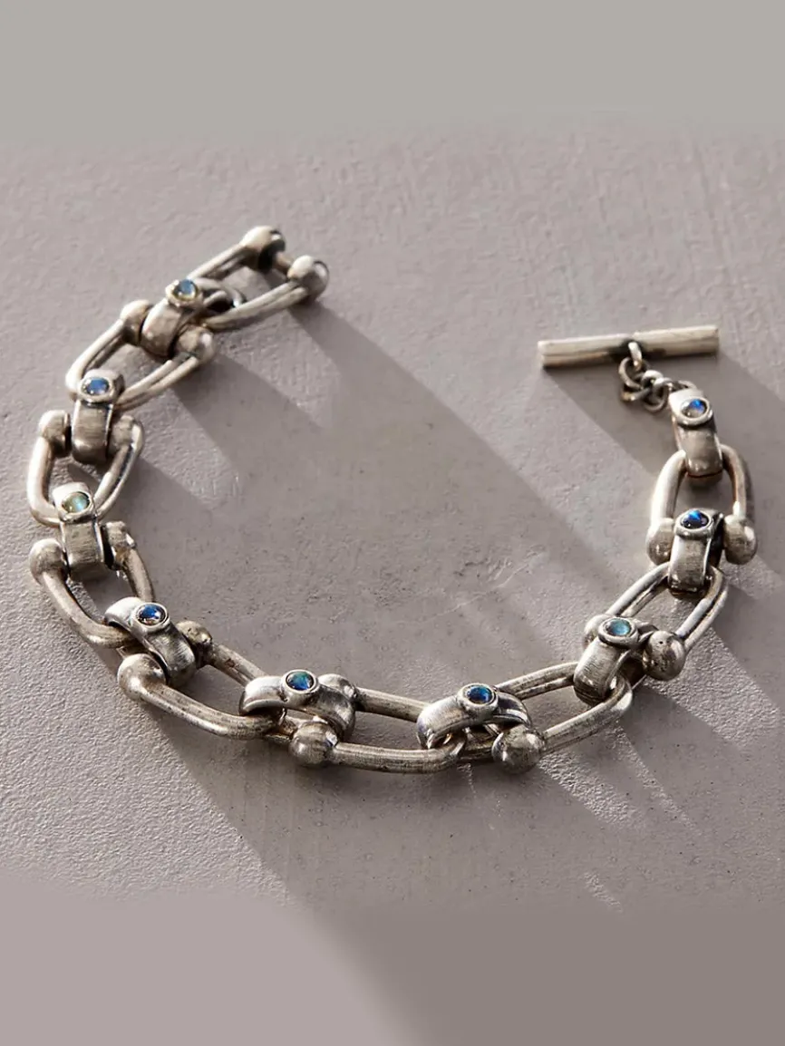 Tat2 Designs Brioni Horseshoe Bracelet in Vintage Silver