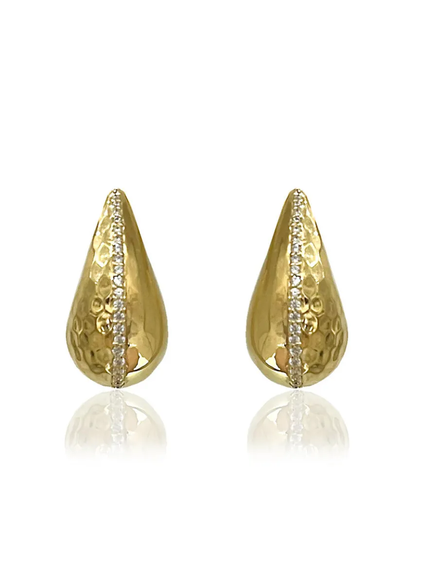 Tat2 Designs Gia Teardrop Earrings in Gold