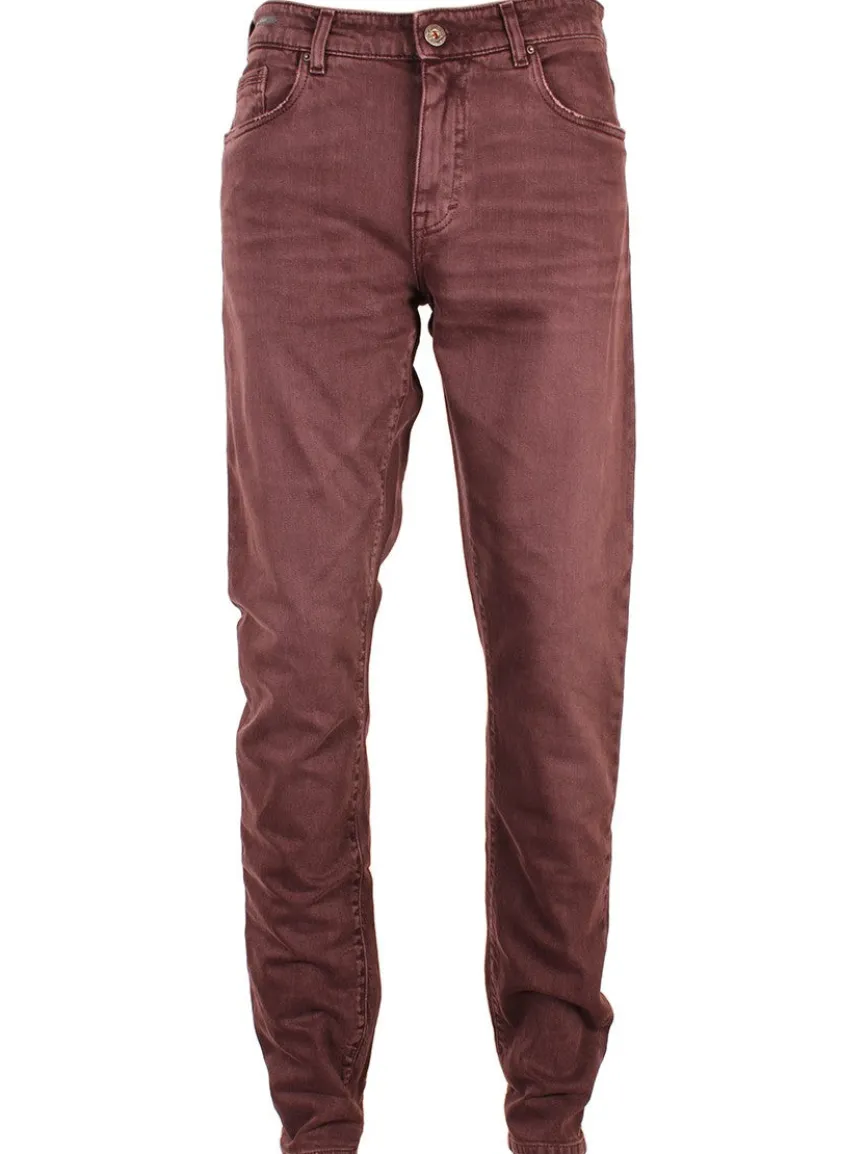 Teleria Zed Cobra Selvedge Stretch Denim in Mosto