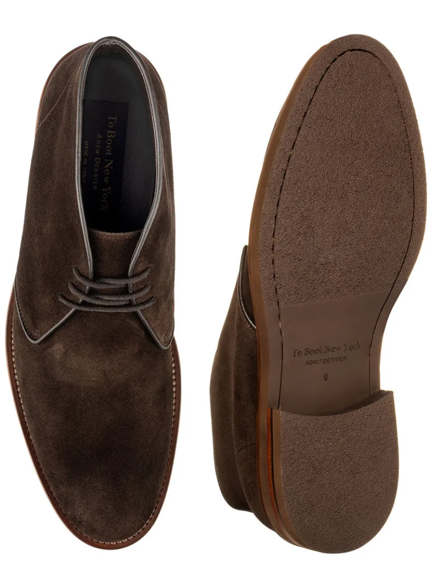 To Boot New York Monaco Desert Boot in Dark Brown Suede