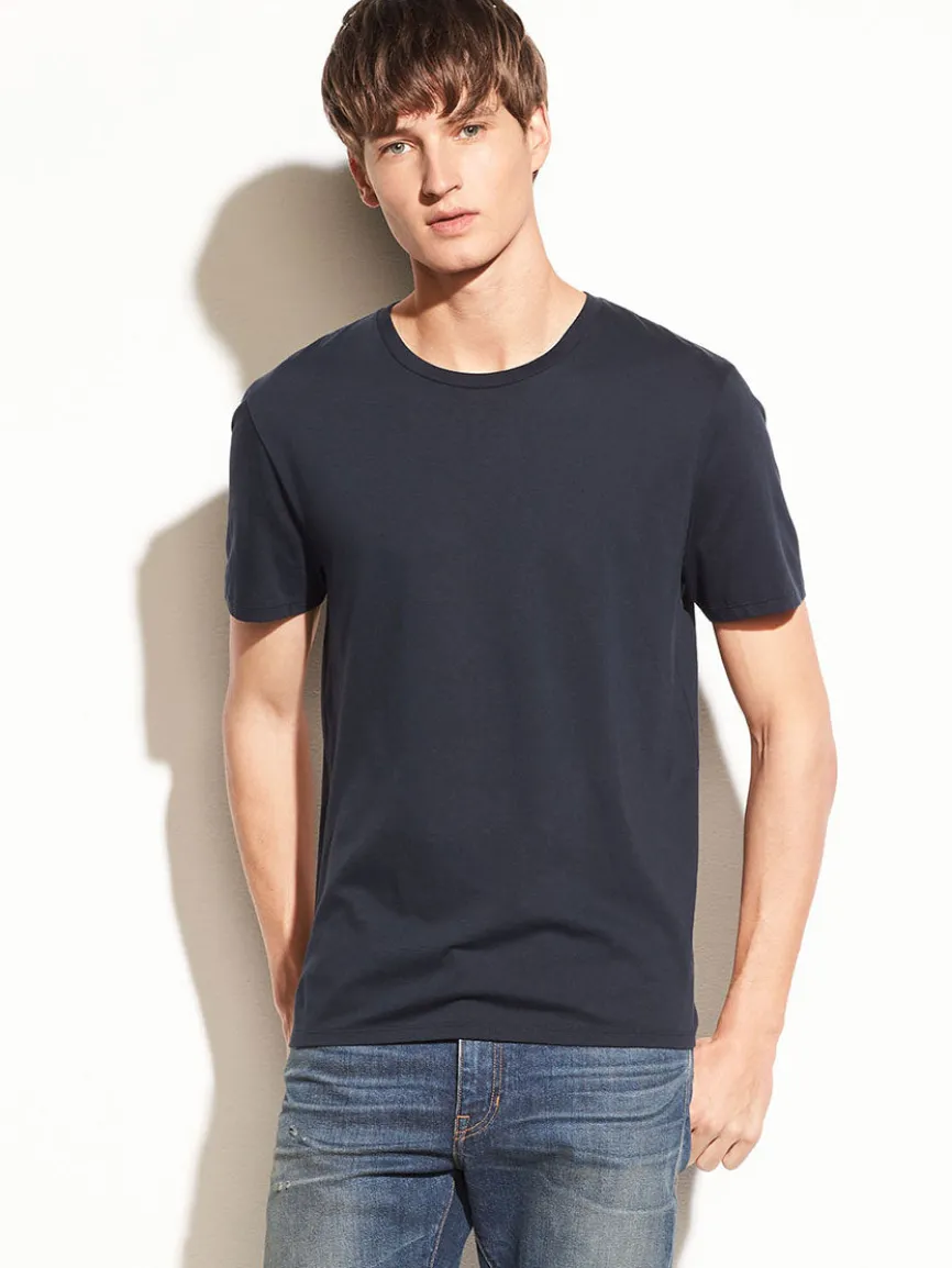 Vince Crew Neck T-Shirt in Coastal Blue