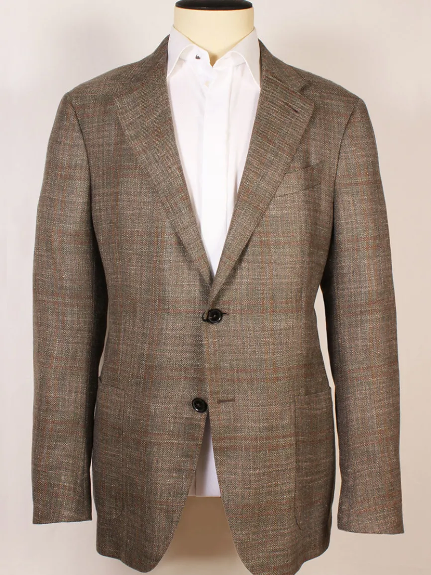 Zegna Fairway Winter Crossover Sport Jacket in Hunter Green Plaid