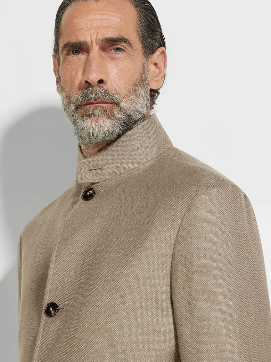 Zegna Il Conte Chore Jacket in Light Taupe