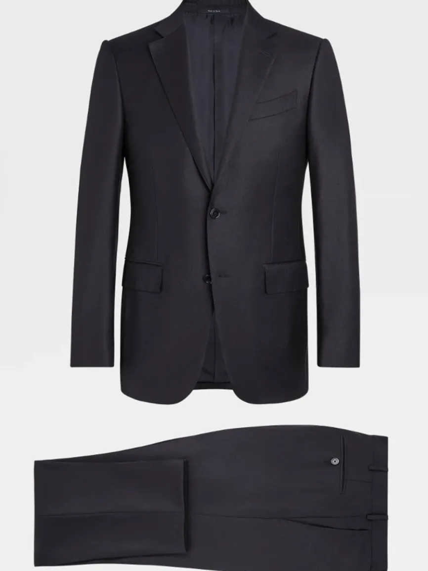 Zegna Navy Blue Milano Trofeo™ Wool Suit