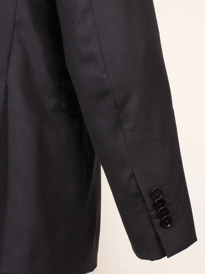 Zegna Navy Trofeo Comfort Wool Blazer